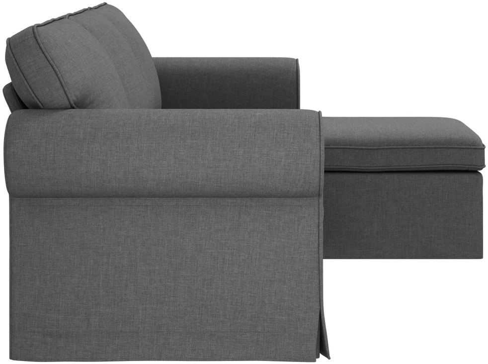 Sofa Tamsiai pilka 215 x 138 x 80 cm Metalas