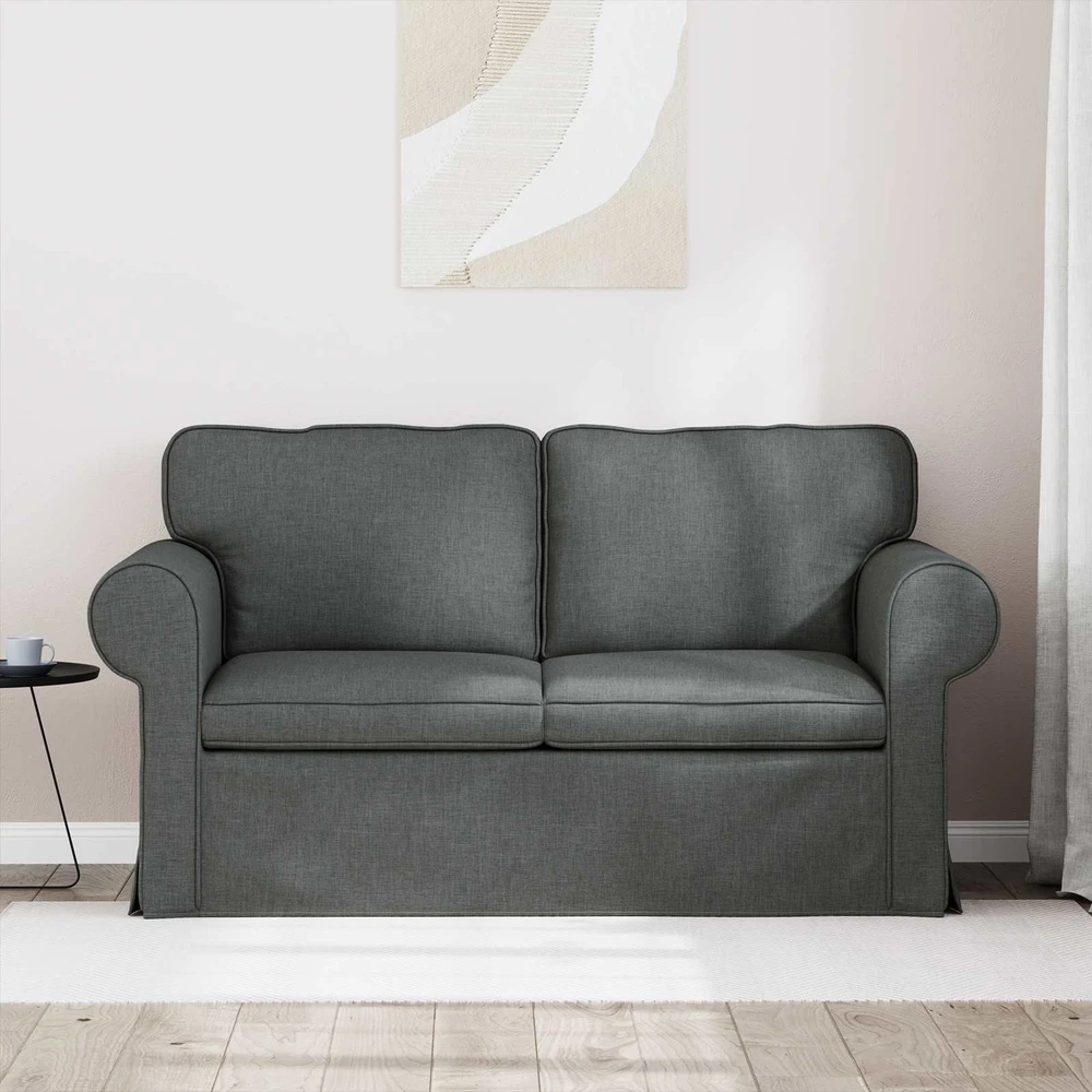 Sofa Tamsiai pilka 215 x 82 x 80 cm Metalas