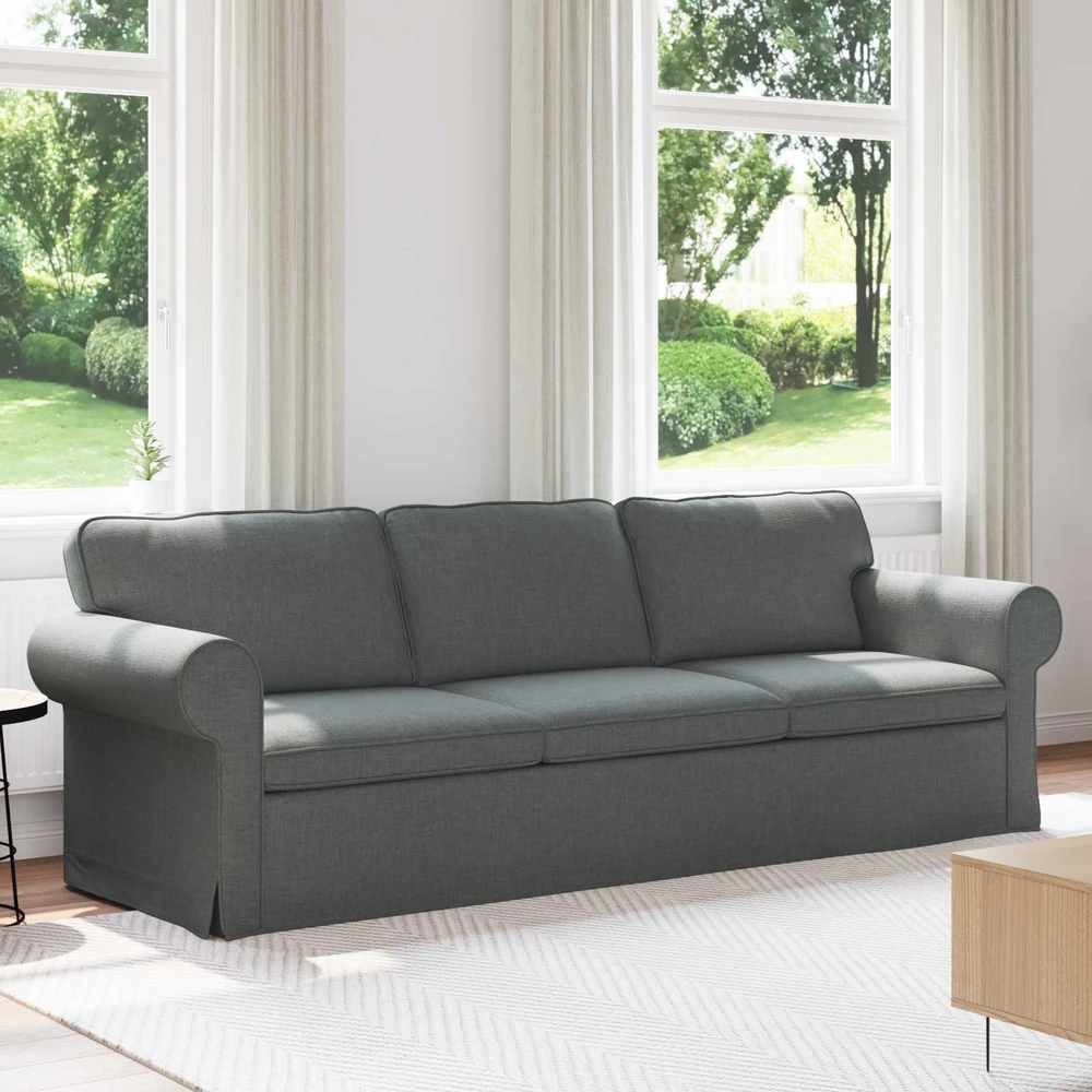 Sofa Tamsiai pilka 215 x 82 x 80 cm Metalas