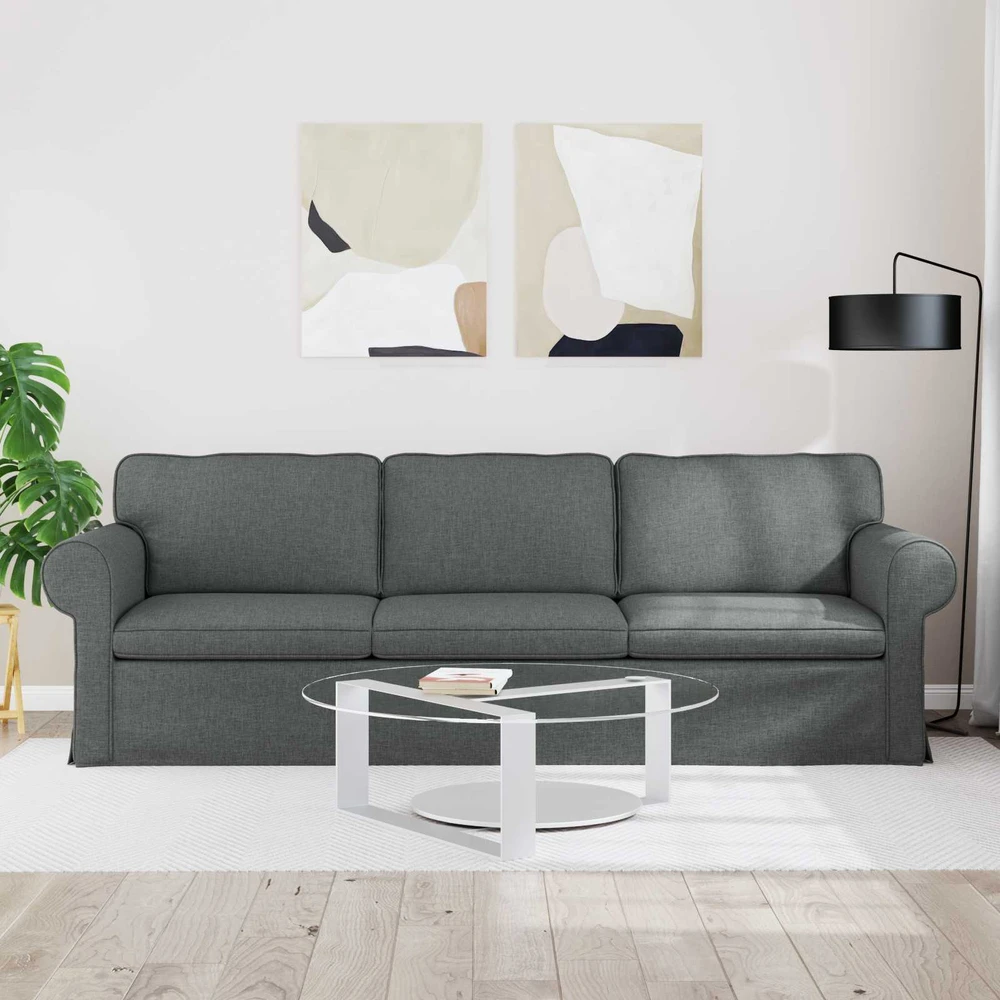 Sofa Tamsiai pilka 215 x 82 x 80 cm Metalas