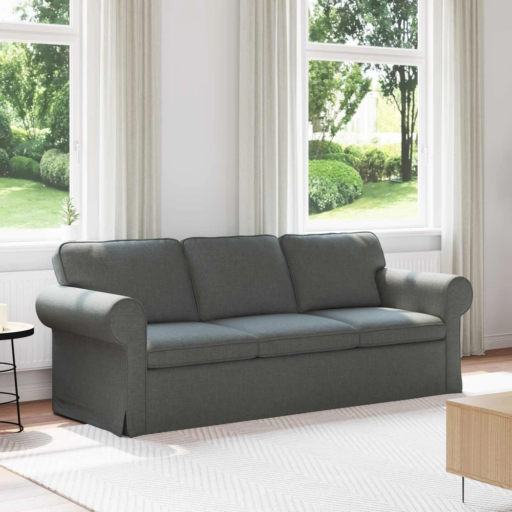 Sofa Tamsiai pilka 215 x 82 x 80 cm Metalas