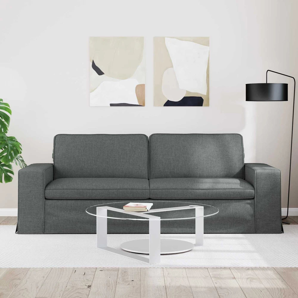 Sofa Tamsiai pilka 222 x 80 x 82 cm Metalas