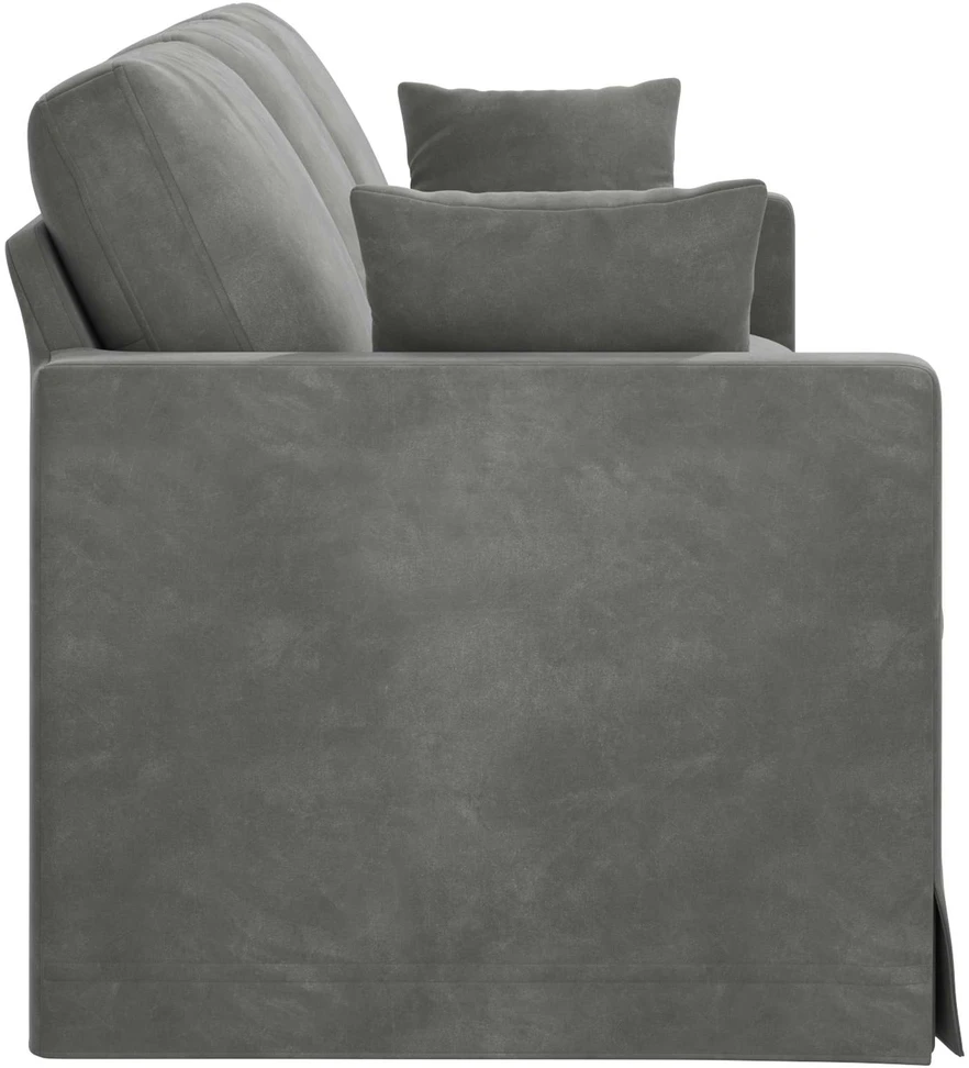 Sofa Tamsiai pilka 228 x 78 x 80 cm Aksomas