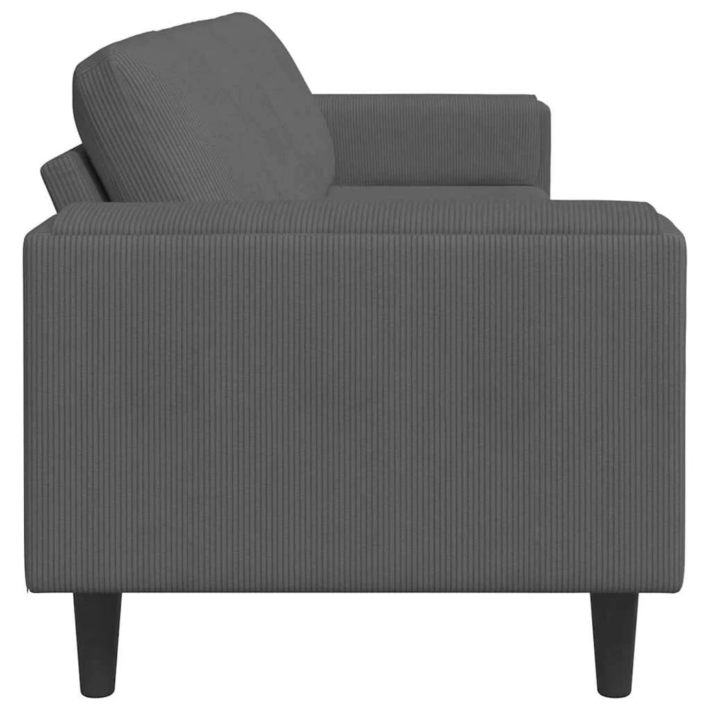 Sofa Tamsiai pilka 250 x 77 x 76 cm Kordūrinis audinys