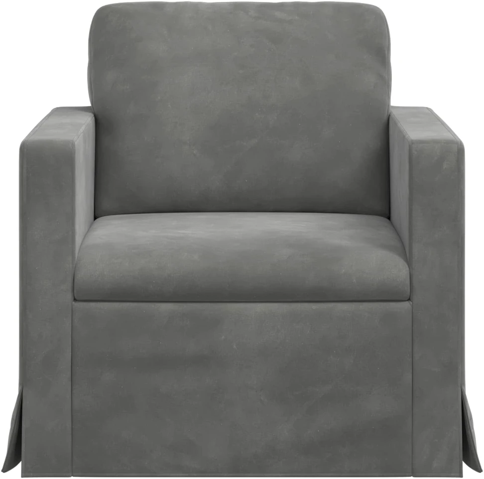 Sofa Tamsiai pilka 78 x 78 x 80 cm Aksomas