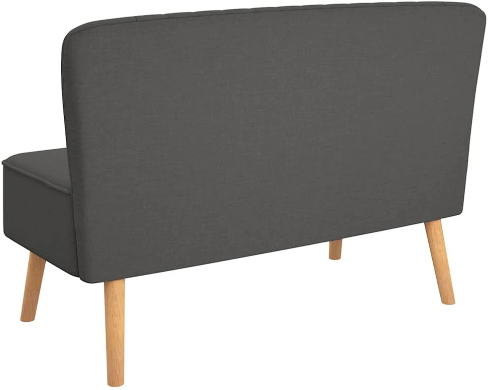 Sofa, tamsiai pilka, audinys, 117x55,5x77cm