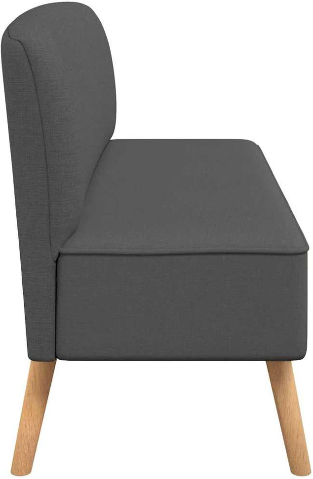 Sofa, tamsiai pilka, audinys, 117x55,5x77cm