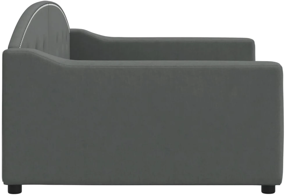 Sofa, tamsiai pilkos spalvos, 100x200cm, audinys