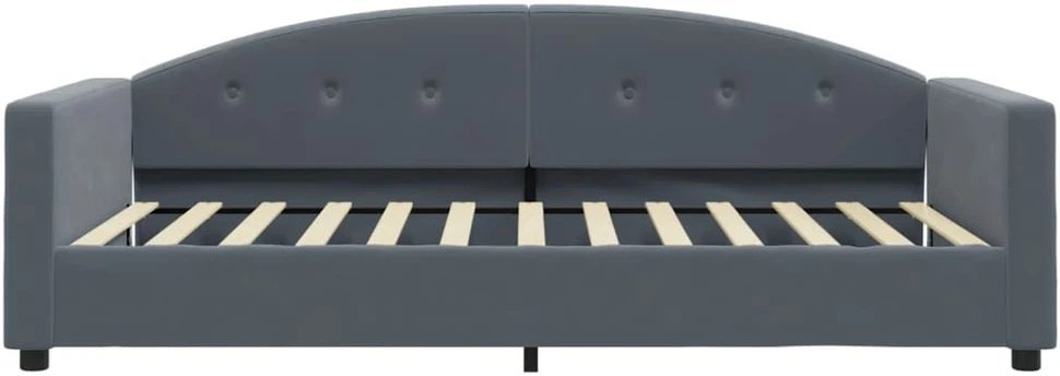 Sofa, tamsiai pilkos spalvos, 100x200cm, aksomas