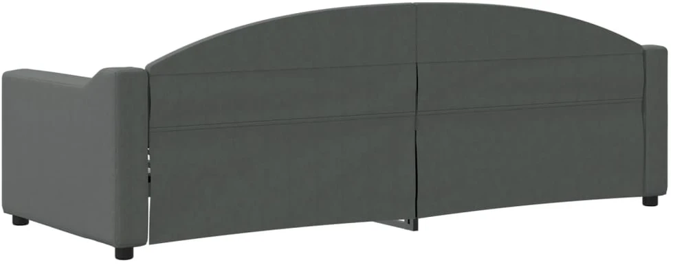 Sofa, tamsiai pilkos spalvos, 80x200cm, audinys
