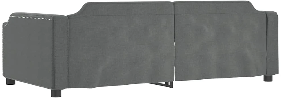 Sofa, tamsiai pilkos spalvos, 80x200cm, audinys