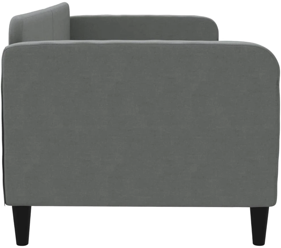 Sofa, tamsiai pilkos spalvos, 80x200cm, audinys