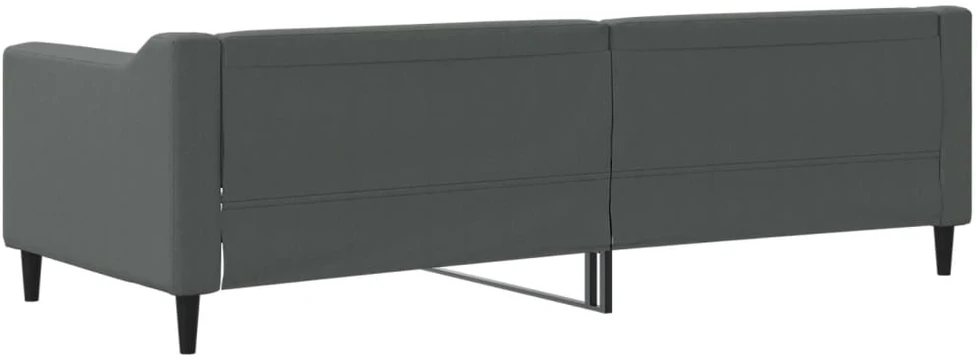 Sofa, tamsiai pilkos spalvos, 80x200cm, audinys