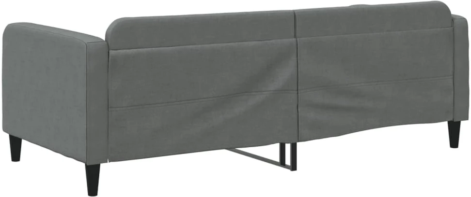 Sofa, tamsiai pilkos spalvos, 90x190cm, audinys