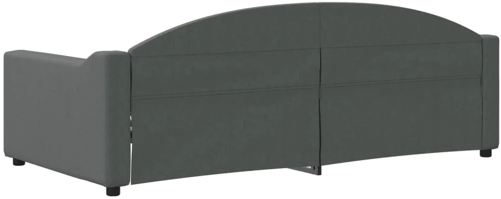 Sofa, tamsiai pilkos spalvos, 90x190cm, audinys