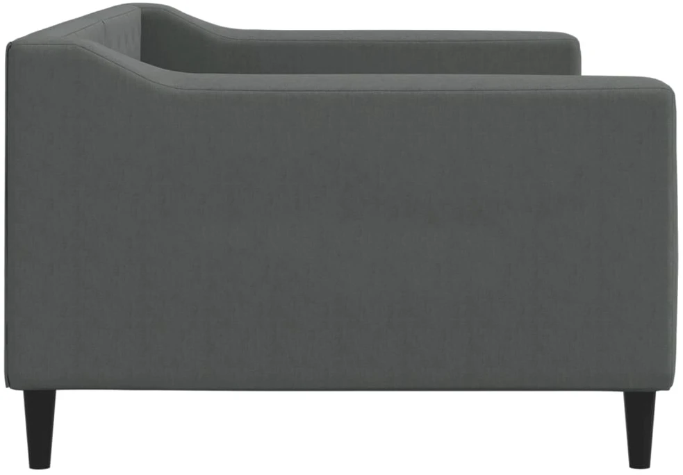 Sofa, tamsiai pilkos spalvos, 90x190cm, audinys