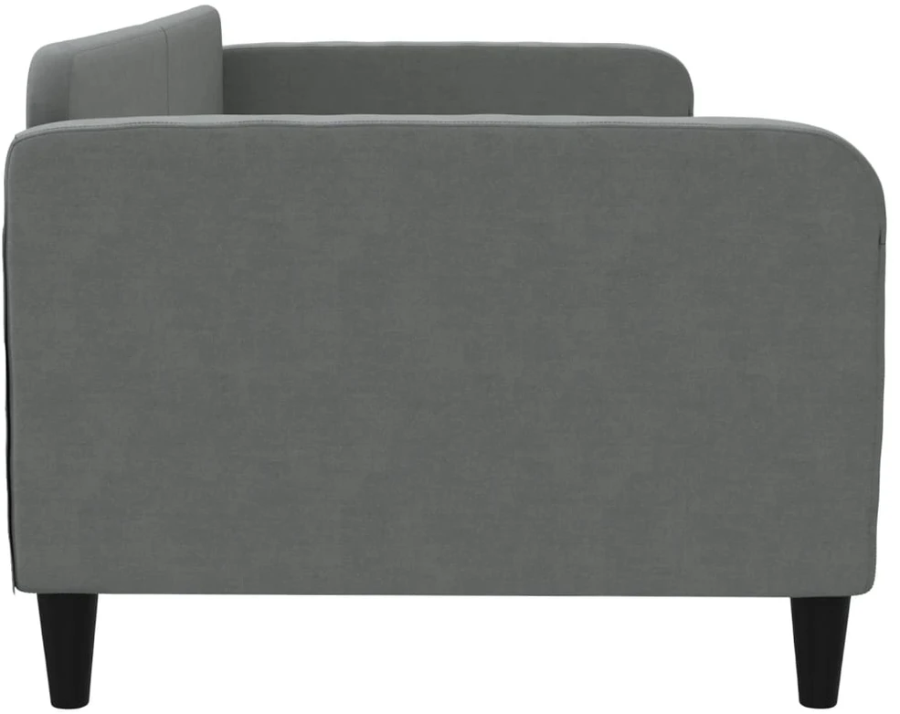 Sofa, tamsiai pilkos spalvos, 90x190cm, audinys