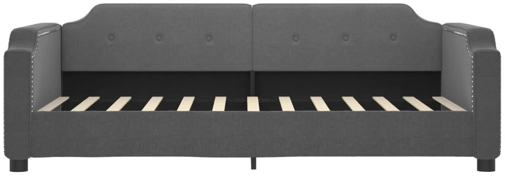 Sofa, tamsiai pilkos spalvos, 90x190cm, audinys
