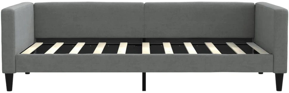Sofa, tamsiai pilkos spalvos, 90x190cm, audinys