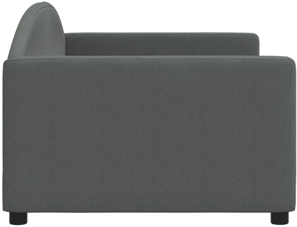 Sofa, tamsiai pilkos spalvos, 90x190cm, audinys
