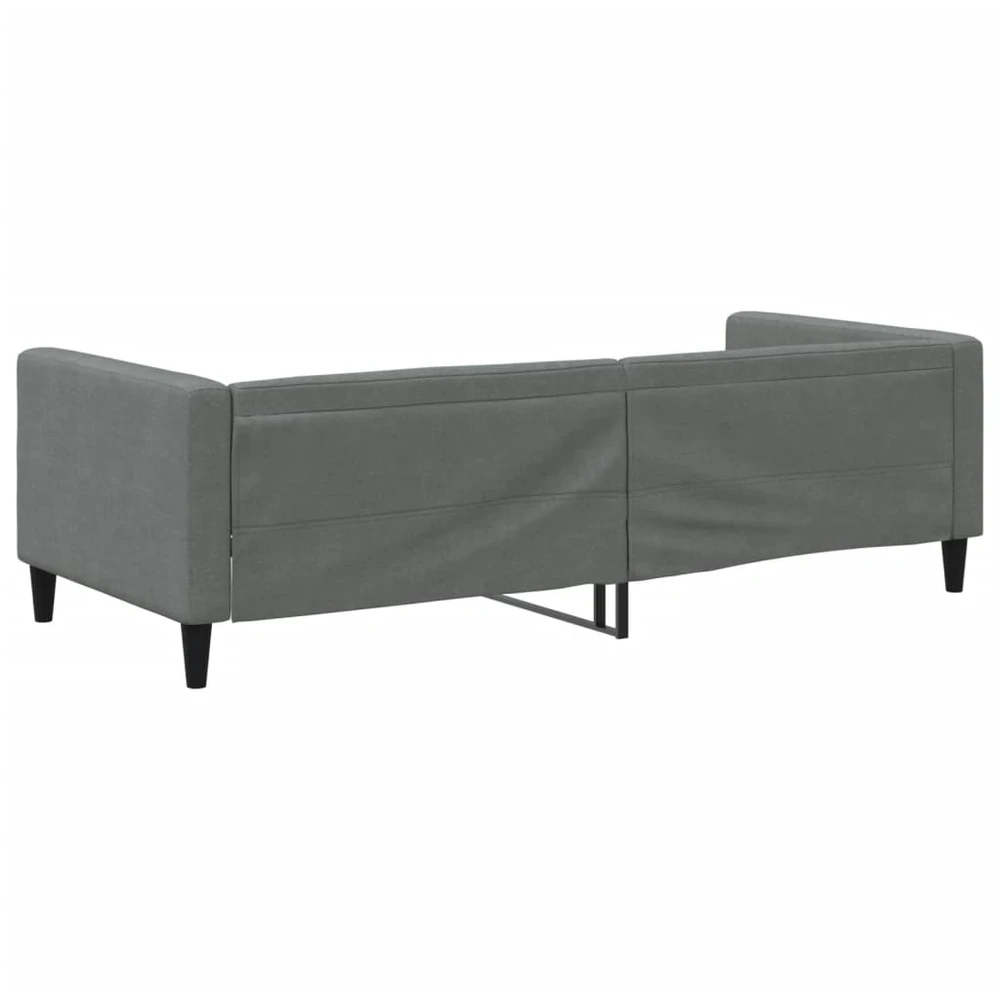 Sofa, tamsiai pilkos spalvos, 90x190cm, audinys