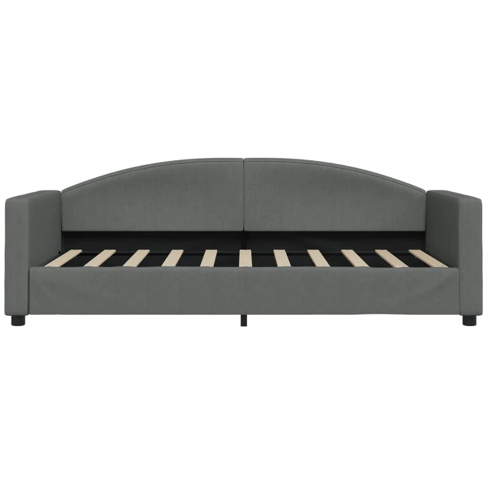Sofa, tamsiai pilkos spalvos, 90x190cm, audinys