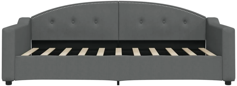 Sofa, tamsiai pilkos spalvos, 90x190cm, audinys
