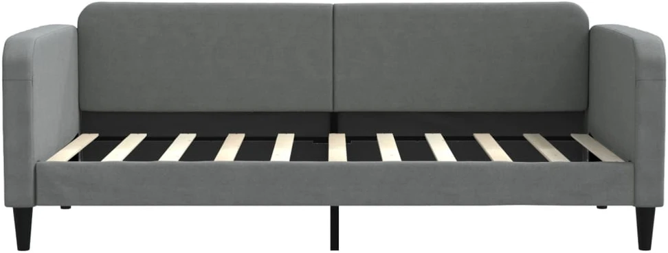 Sofa, tamsiai pilkos spalvos, 90x190cm, audinys