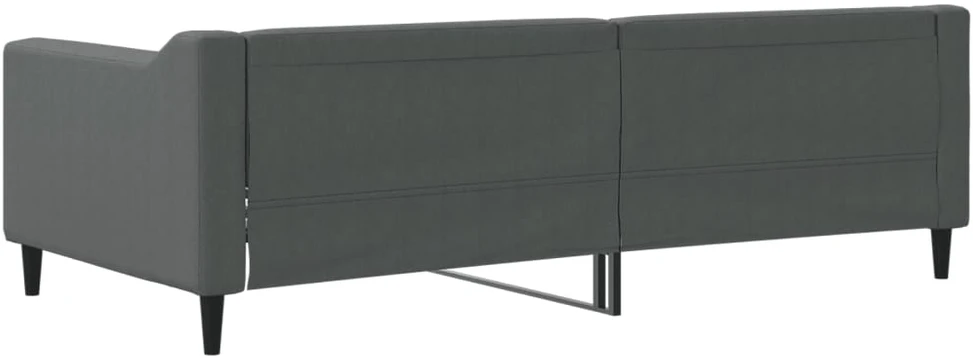 Sofa, tamsiai pilkos spalvos, 90x190cm, audinys