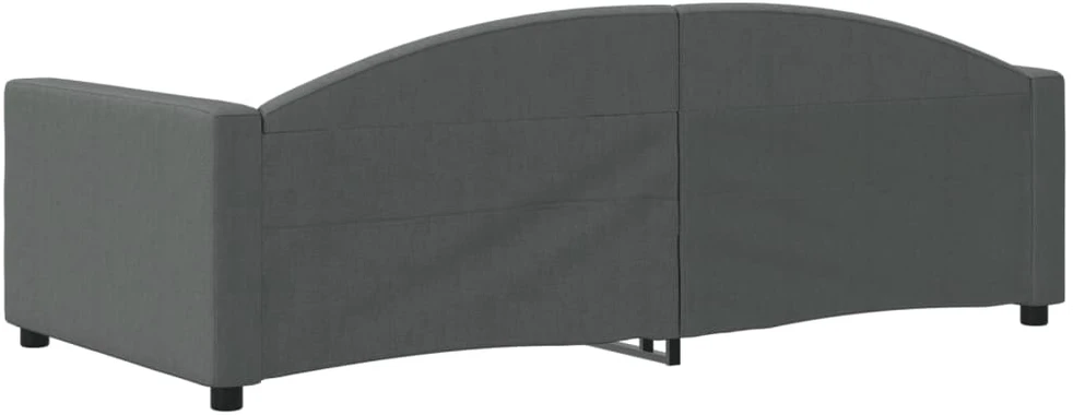 Sofa, tamsiai pilkos spalvos, 90x190cm, audinys