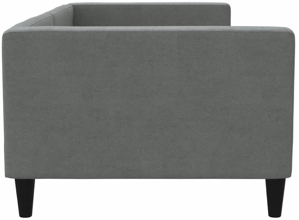 Sofa, tamsiai pilkos spalvos, 90x190cm, audinys