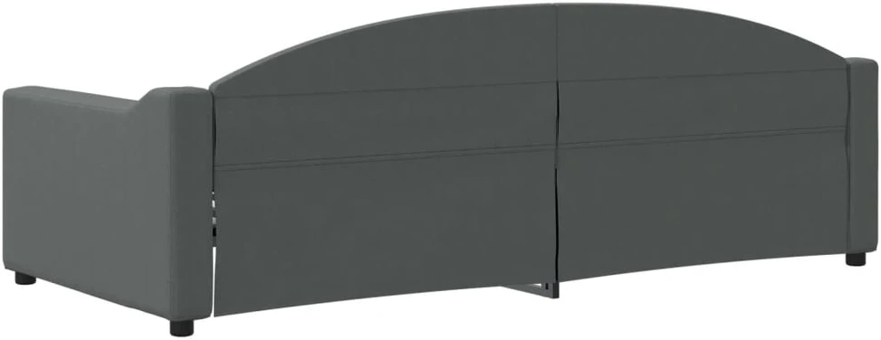 Sofa, tamsiai pilkos spalvos, 90x200cm, audinys