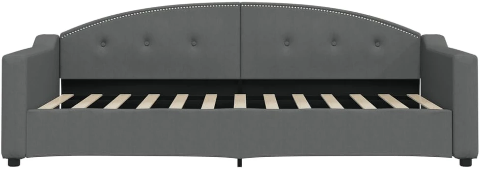 Sofa, tamsiai pilkos spalvos, 90x200cm, audinys
