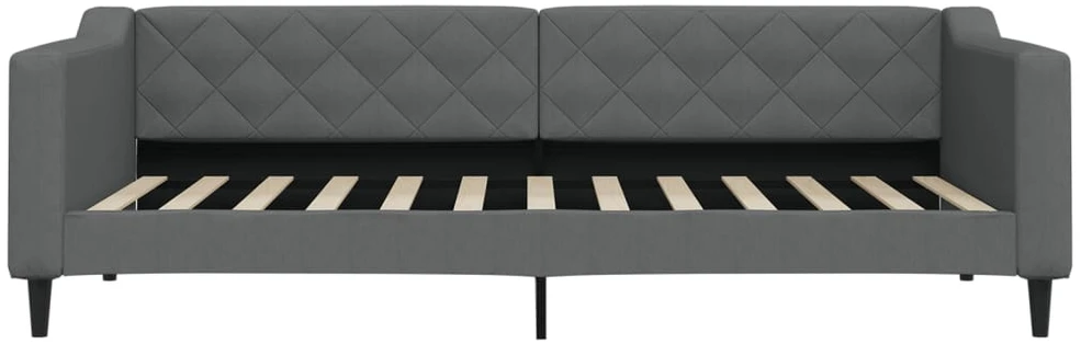 Sofa, tamsiai pilkos spalvos, 90x200cm, audinys