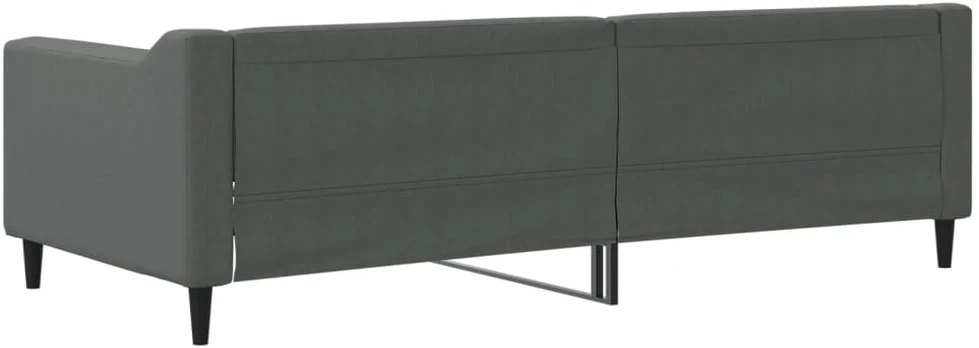 Sofa, tamsiai pilkos spalvos, 90x200cm, audinys