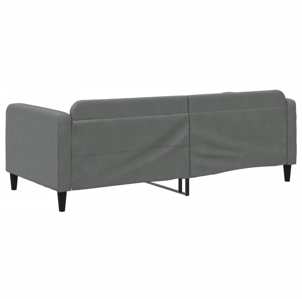 Sofa, tamsiai pilkos spalvos, 90x200cm, audinys