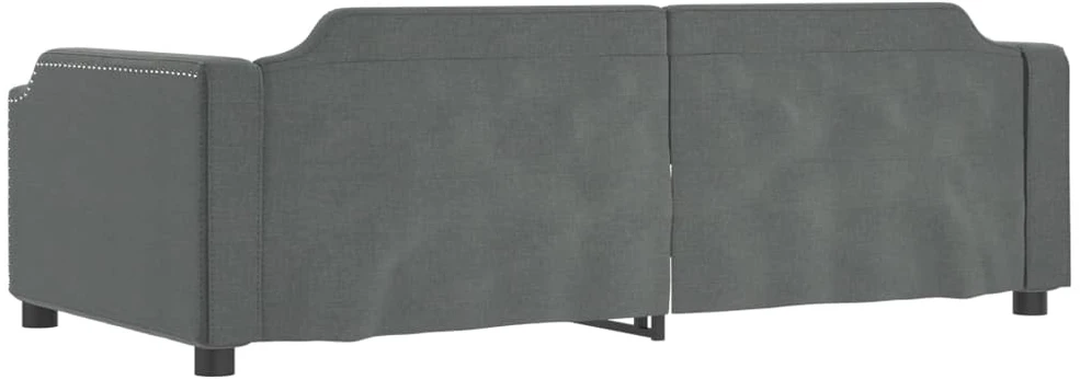 Sofa, tamsiai pilkos spalvos, 90x200cm, audinys