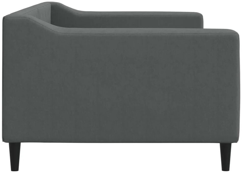 Sofa, tamsiai pilkos spalvos, 90x200cm, audinys