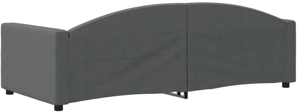 Sofa, tamsiai pilkos spalvos, 90x200cm, audinys