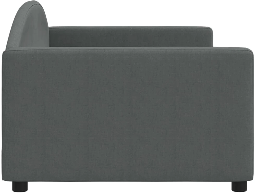 Sofa, tamsiai pilkos spalvos, 90x200cm, audinys