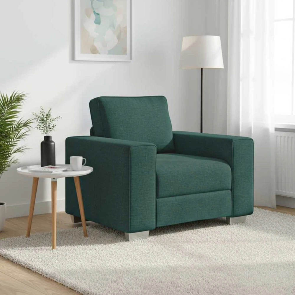 Sofa Kėdė Tamsiai žalia 100 cm audinys