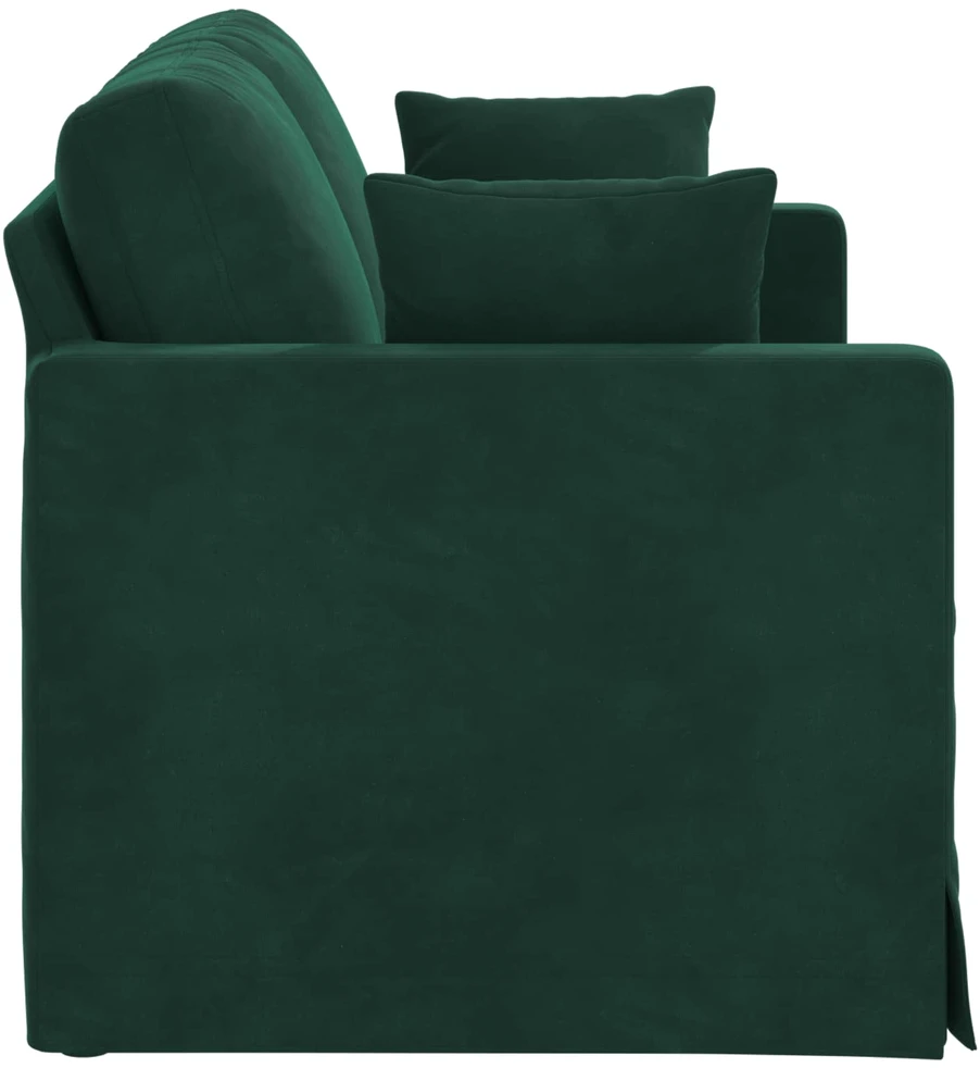 Sofa Tamsiai žalia 138 x 78 x 80 cm Aksomas