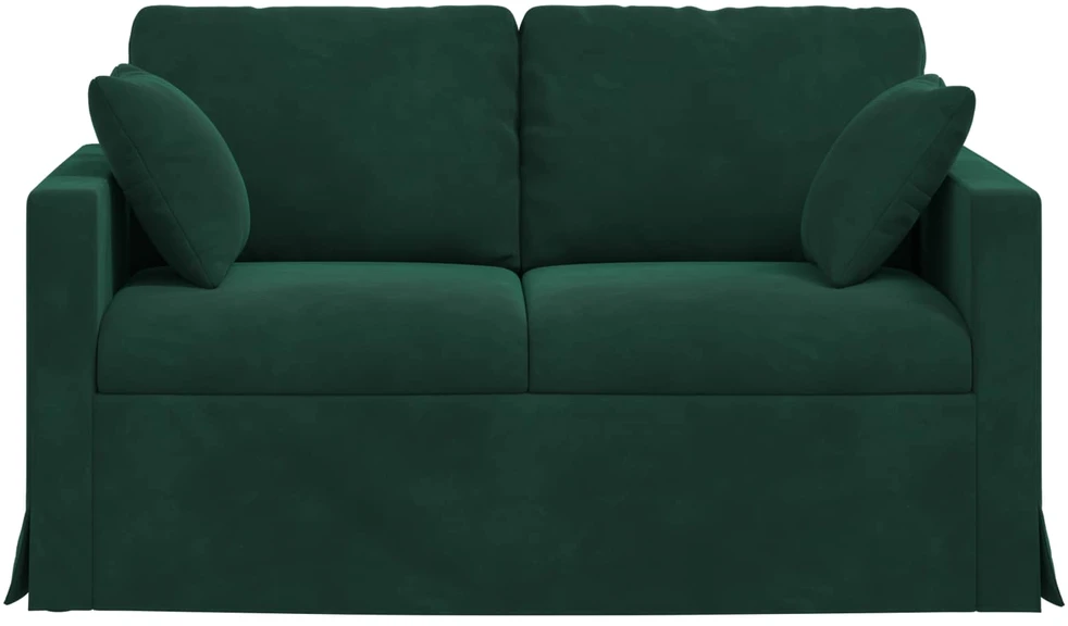 Sofa Tamsiai žalia 138 x 78 x 80 cm Aksomas