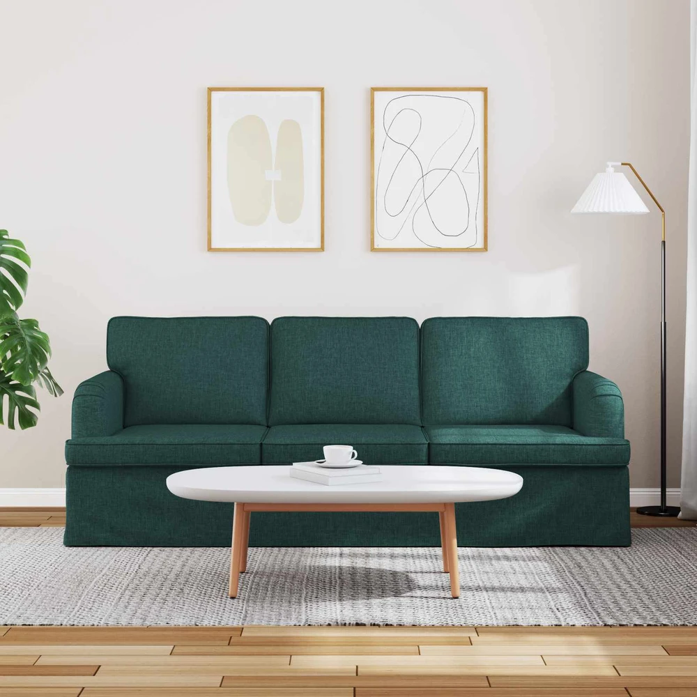 Sofa Tamsiai žalia 142 x 80 x 85 cm Metalas