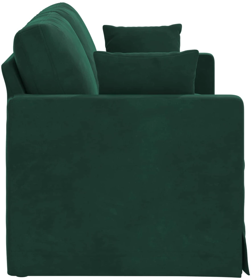 Sofa Tamsiai žalia 158 x 78 x 80 cm Aksomas