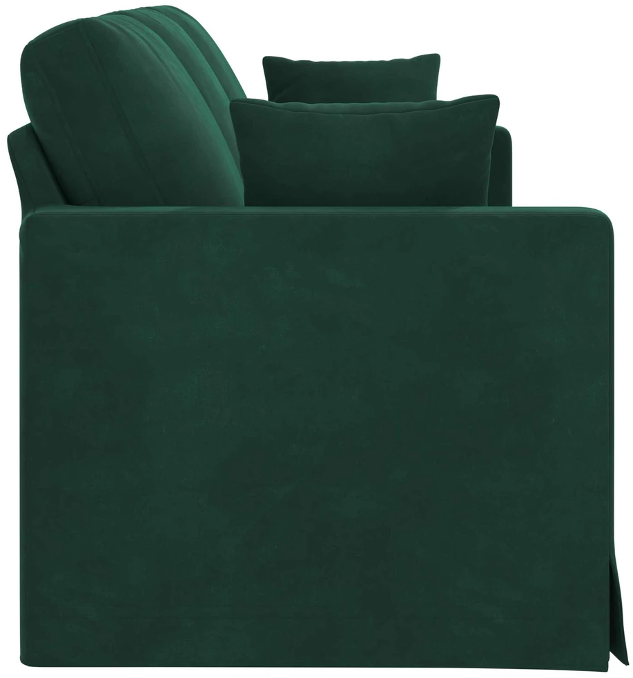 Sofa Tamsiai žalia 198 x 78 x 80 cm Aksomas