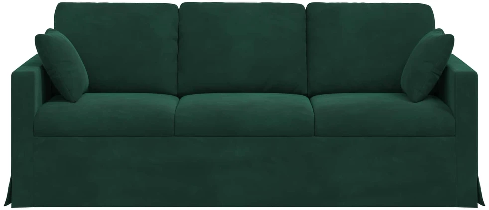 Sofa Tamsiai žalia 198 x 78 x 80 cm Aksomas