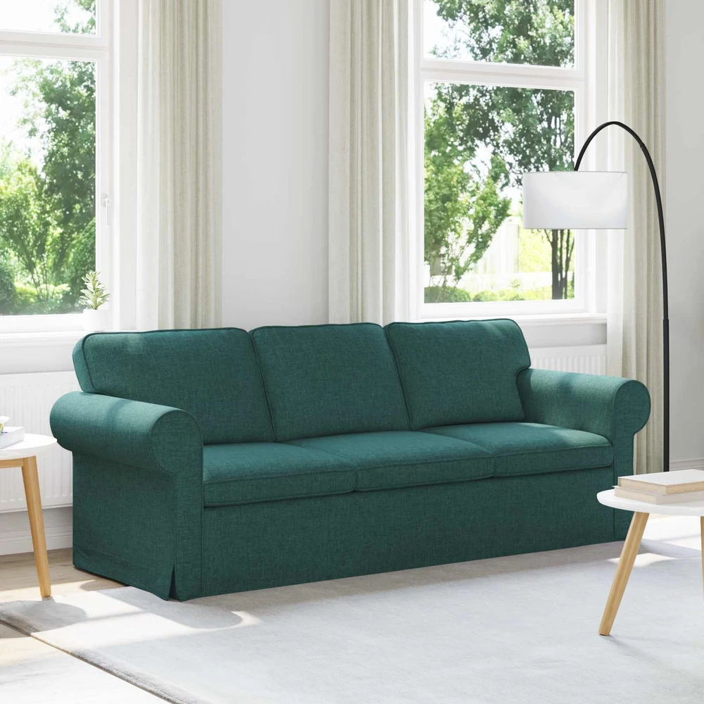 Sofa Tamsiai žalia 215 x 82 x 80 cm Metalas
