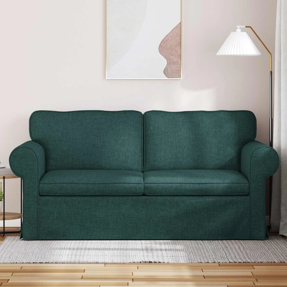 Sofa Tamsiai žalia 215 x 82 x 80 cm Metalas