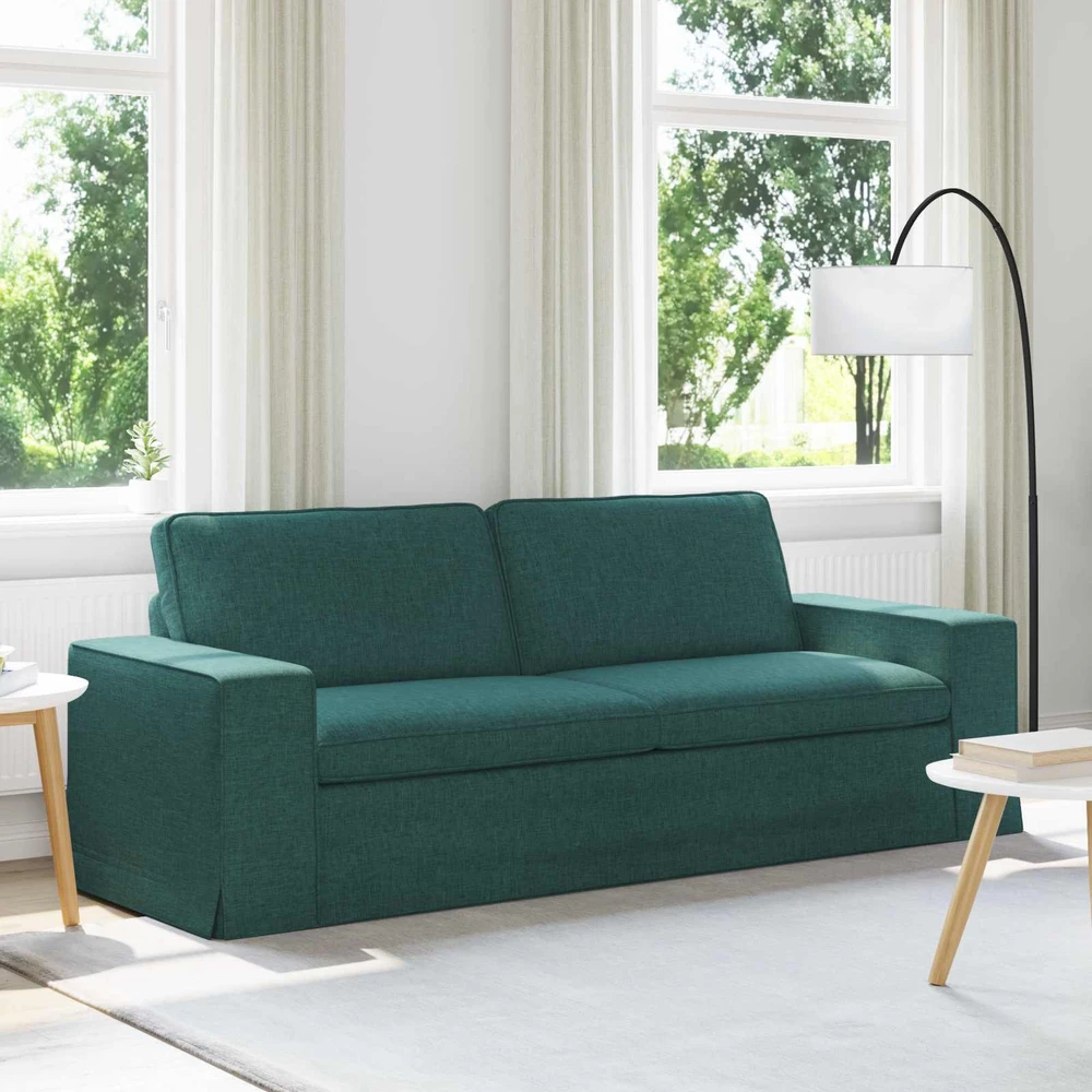 Sofa Tamsiai žalia 222 x 80 x 82 cm Metalas